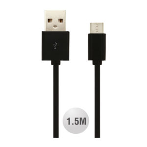 Καλώδιο Micro USB 1.5m λευκό ή μαύρο VTAC